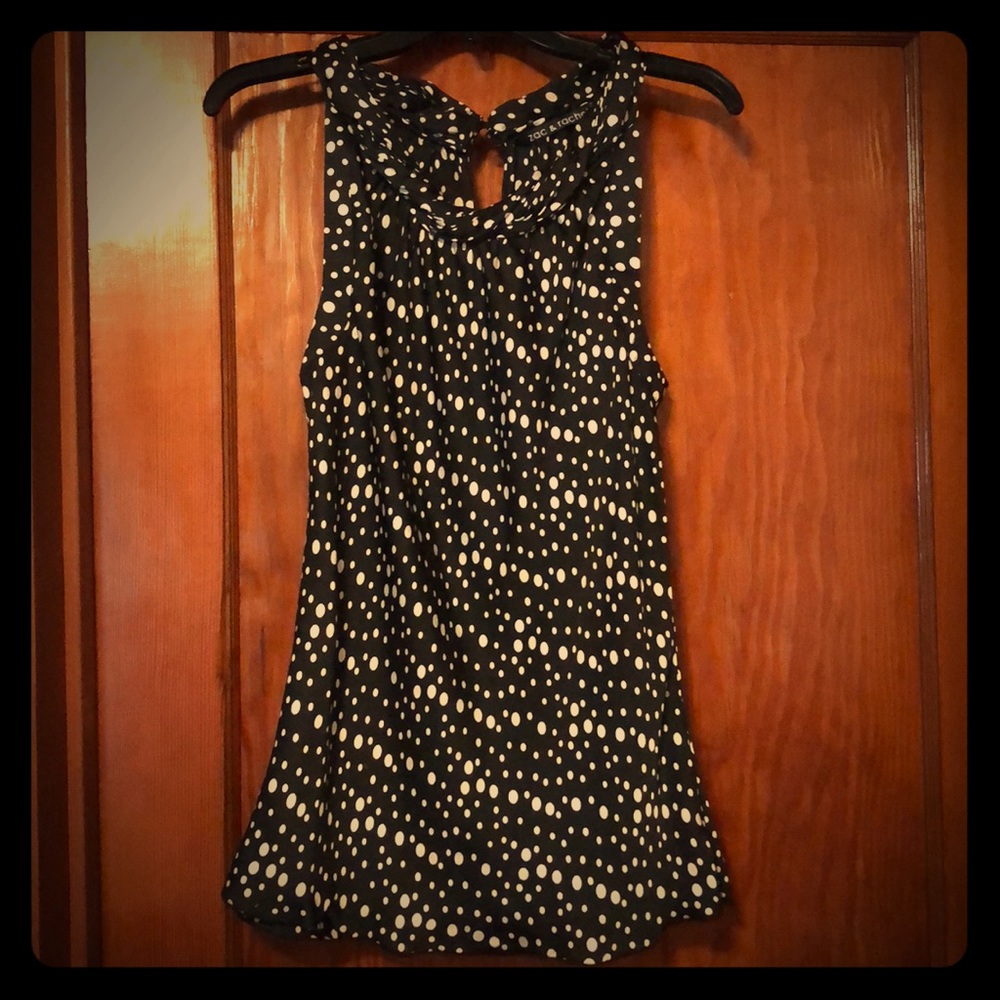 Black and white blouse
